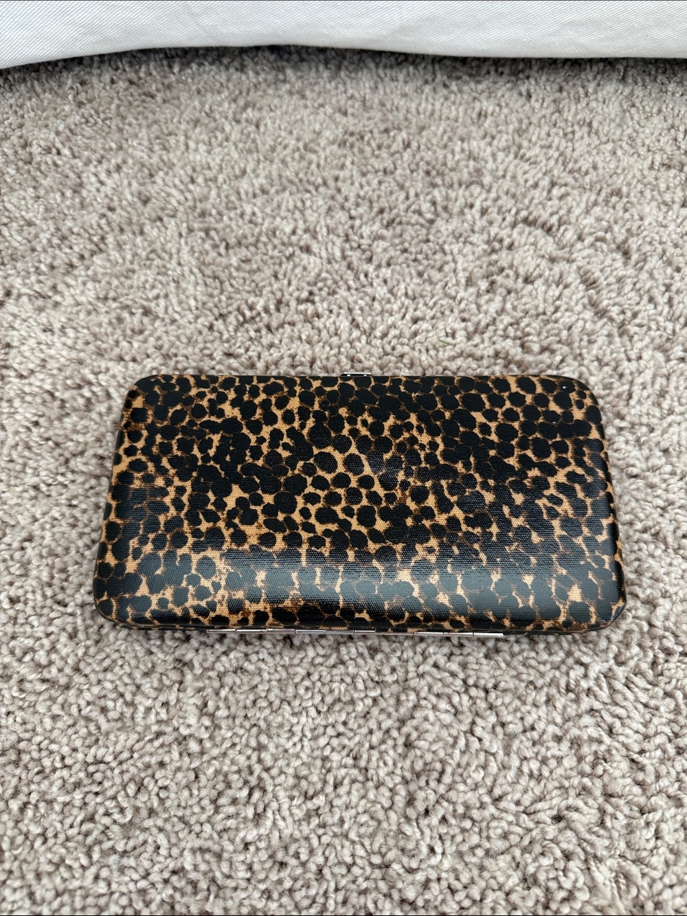 Target Leopard Print Zip-Around Wallet - Black and Brown